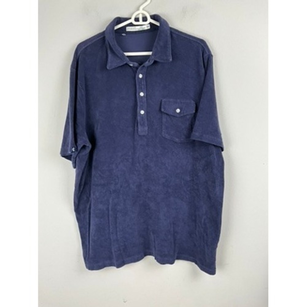 Criquet Navy Blue Short-Sleeve Polo
